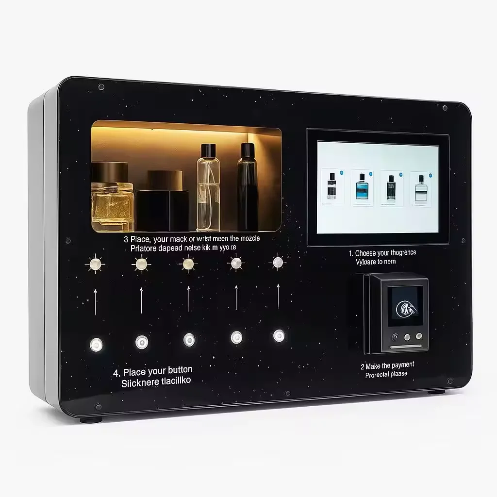 Perfume La Fragrance - Máquinas Expendedoras de Colonia Inteligentes Montadas