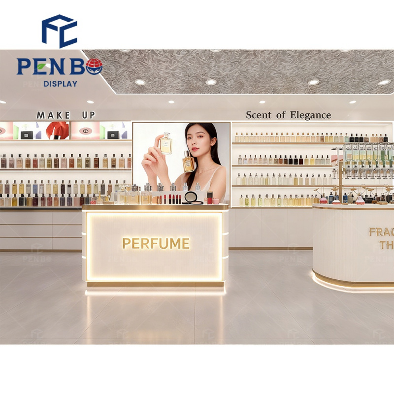 Vitrina de lujo para tienda de - Perfume Fragrance Store reseña y precio